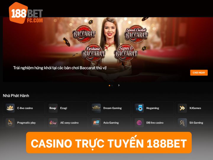 Trải nghiệm cá cược casino 188bet với các dealer chuyên nghiệp, trải nghiệm chân thực 